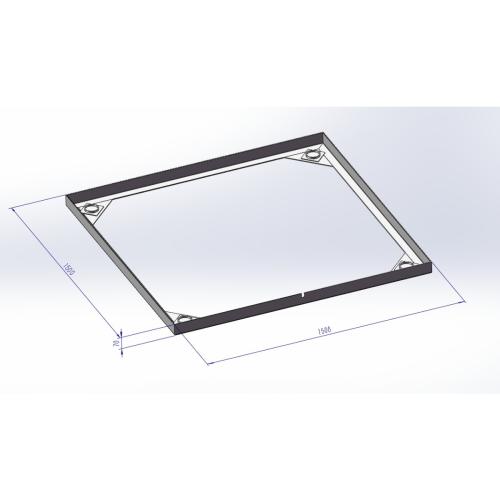 Rama do zabudowy w podłodze wagi pomostowej o wymiarach 150x150 cm